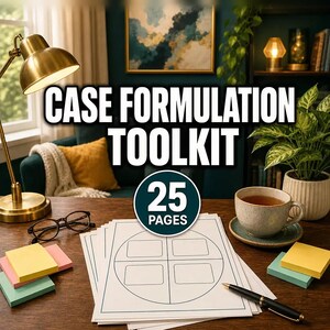 4P Case Formulation Template | Case Conceptualization Worksheet, Biopsychosocial Treatment Planning PDF Word Excel