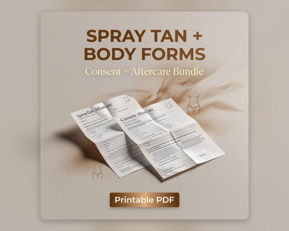 01 spray tan body contouring forms bundle