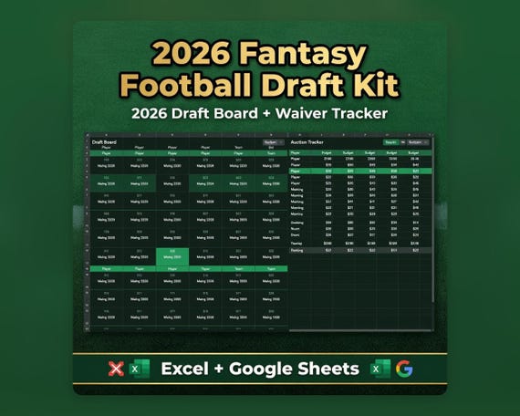 01 fantasy football draft kit 2026