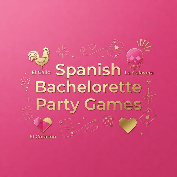 Spanish Bachelorette Party Games, Despedida de Soltera Juegos PDF preview image from SteadyStackStudio