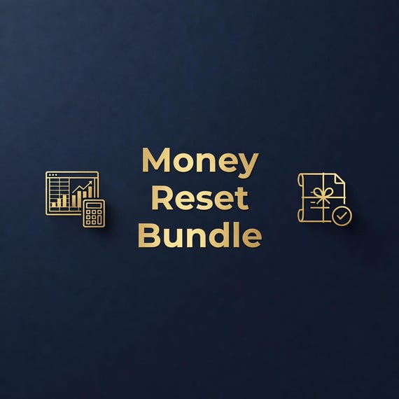 Budget Planner Bundle, Debt Payoff Tracker and Paycheck Budget Spreadsheet preview image from SteadyStackStudio