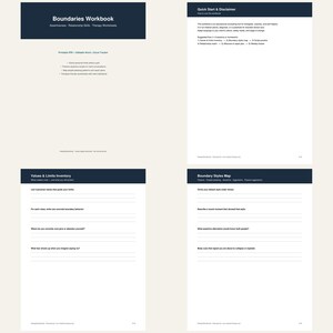 Arbeitsbuch Grenzen setzen | Therapie, Selbstbehauptung, Beziehungsfähigkeiten (PDF, Word, Excel)
