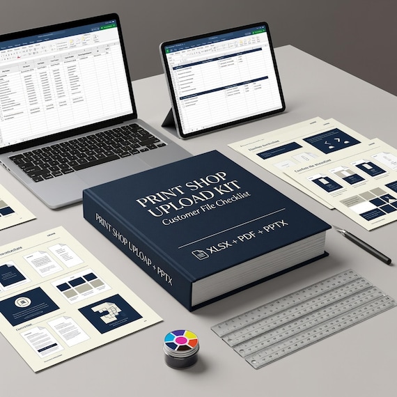 DTF and UV Print Shop Upload Instructions Kit, Customer File Checklist Templates
