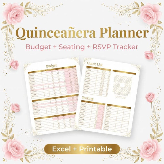 01 quinceanera planner spreadsheet