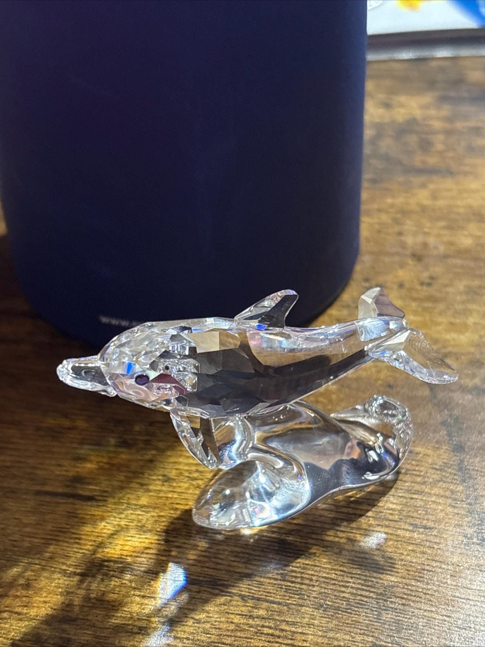 Swarovski Crystal Figurines Dolphin - Etsy
