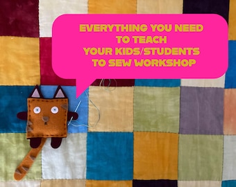 Taller en vídeo para enseñar a coser a los niños / Clase de costura