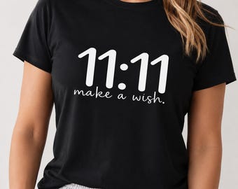 Frauen 11: 11 Grafik Sport Top, minimalistisches Kurzarm Workout T-Shirt