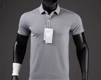 Men's Quick-Dry Golf Polo Shirt, Breathable Sports Activewear, Summer Casual Lapel Shirt