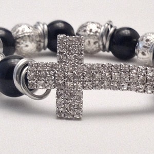 Rhinestone Bracelet, Cross Bracelet,Rhinestone Bracelet,Rhinestone Cross Bracelet,Silver Bracelet,Best Selling Jewelry, Stretch Bracelet