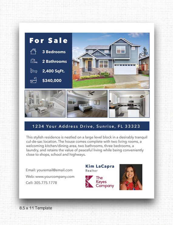 real estate for sale flyer template powerpoint adobe acrobat instant download for sale flyer template