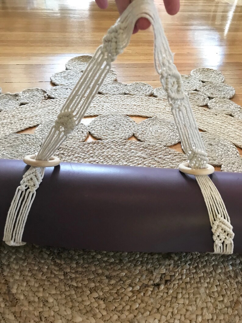 Macrame Fringe Macrame Yoga Mat Strap Boho Yoga Mat Strap Yoga Bag Bohemian