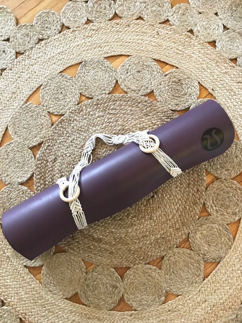 Macrame Fringe Macrame Yoga Mat Strap Boho Yoga Mat Strap Yoga Bag Bohemian
