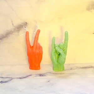 Rock On Beeswax Candle, Candle, Beeswax, Pink, Aqua, Clean Burn, Hand Poured, Home Decor, Trendy, Colourful, Hand image 7