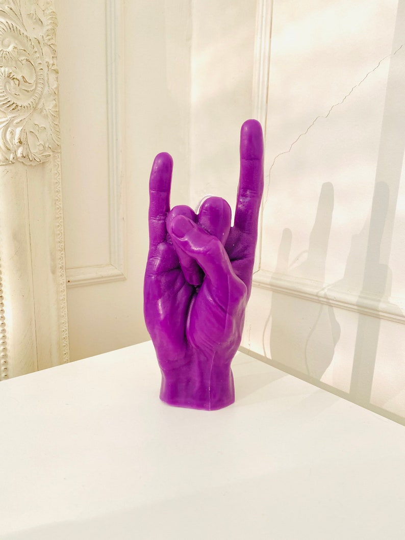 Rock On Beeswax Candle, Candle, Beeswax, Pink, Aqua, Clean Burn, Hand Poured, Home Decor, Trendy, Colourful, Hand image 6