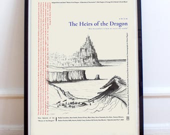 HOTD-Kunstposter: Beerdigung von Aemma, Zeichnung der Drachenerben