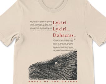HOTD T-Shirt: High Valyrian Dragon Art