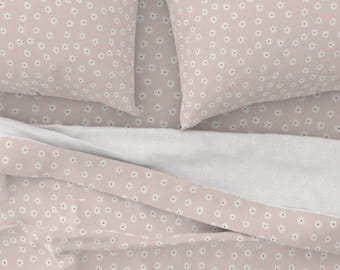 Pink Floral Sheet Set | Cottage Essential | Vintage Wildflower Print | Room Decor