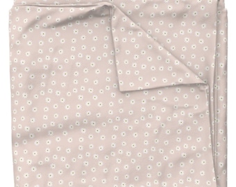Pink Floral Duvet Cover | Cottage Essential | Vintage Wildflower Print | Room Decor