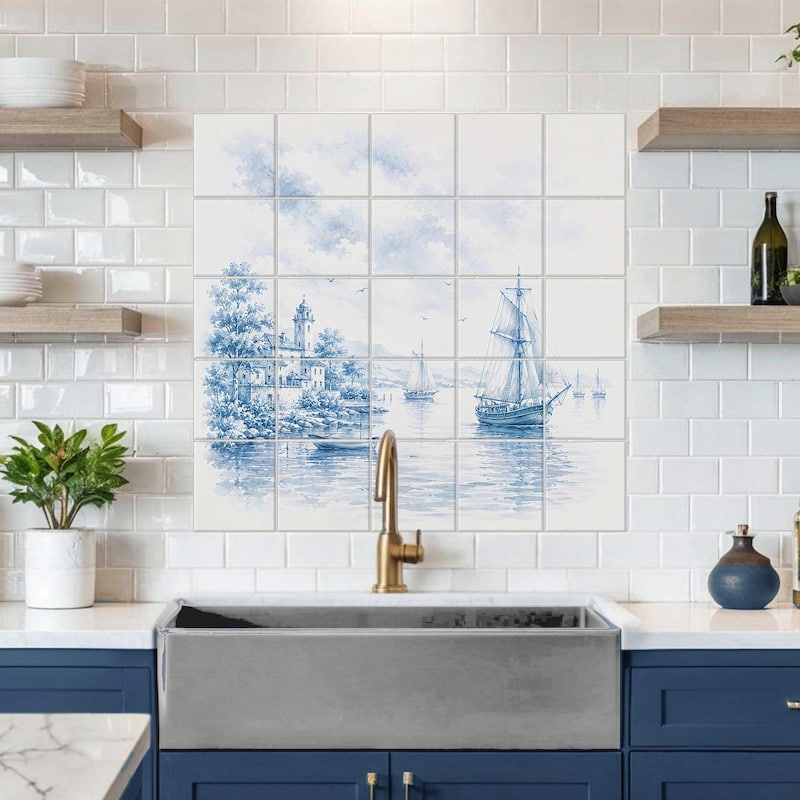Delft Splashback Tiles - Etsy