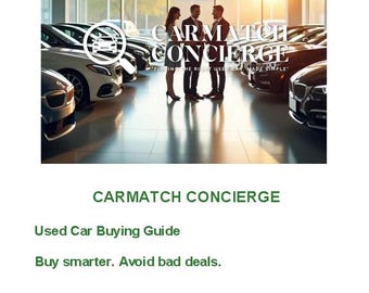 Used Car Buying Guide | Step‑By‑Step Car Buying PDF | Avoid Bad Cars & Bad Deals | CarMatch Concierge