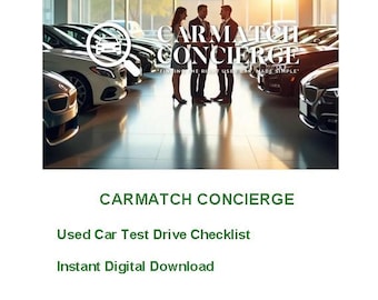 Used‑Car Test Drive Checklist | Road Test, Red Flags, Handling, Braking | CarMatch Concierge