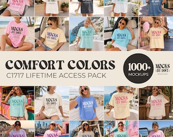 Comfort Colors Mockup Bundle, Lifetime Pass Mega Bundle, 1000+ Comfort Colors 1717 Mockups, Trendy Mockups Bundle, C1717 Shirt Mockup Bundle