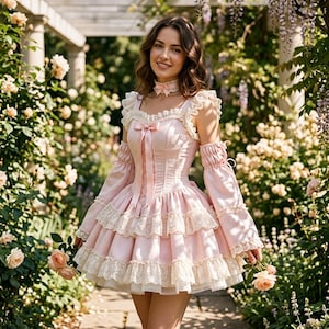 lockable princess dress Amazon.com: GOceBaby Women Sissy Lockable Maid PVC Pink Dress Uniform  Costume Crossdress (Medium) : Clothing, Shoes & Jewelry