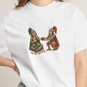 Sicilian Puppet Pistachio Shirt, Pupi Siciliani Tee, Bronte Pistachio Lover Gift, Sicily Folk Art Tshirt, Italian Best Friend Gift