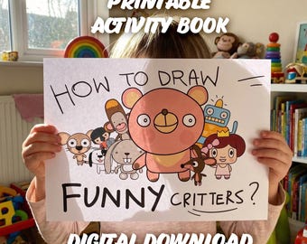 Cómo dibujar criaturas divertidas – PDF imprimible para dibujar y colorear para niños