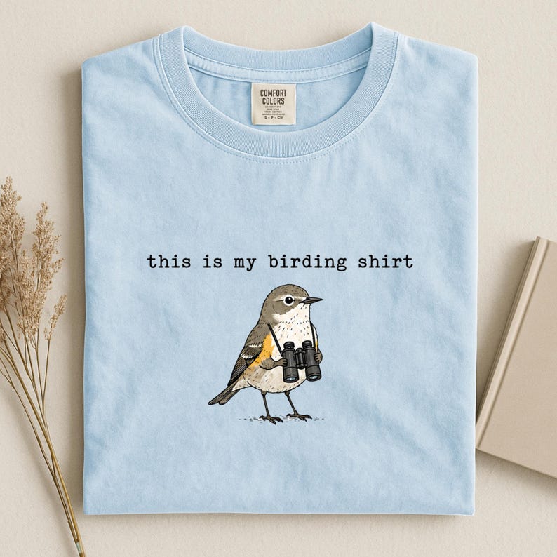 This Is My Birding Shirt, Funny Bird Watcher Tee, Binocular Bird Top, Ornithology Lover Gift, Nature Hobby Apparel, Cute Bird Lover Shirt image 13
