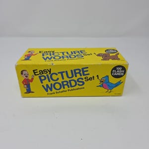 1987 Frank Schaffer's Easy Picture Words Flash Cards Set 1