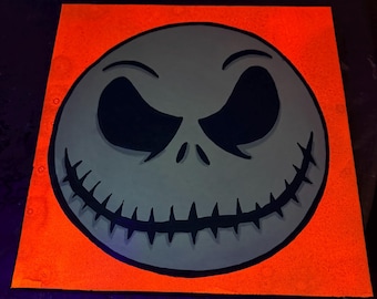 Popcultuur glow in the dark acrylschilderij