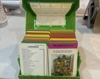 Tuinieren 1977 De kasplantenkaartenset Botanische indexkaarten Kassabonnen