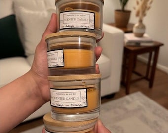 Handmade candles. %100 organic.                        fresh smele.