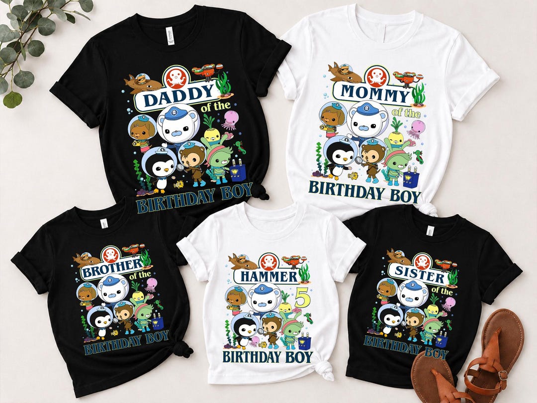 Octonauts Merch Personalized Octonauts Birthday Shirt, Octonauts Family Matching Shirt ...