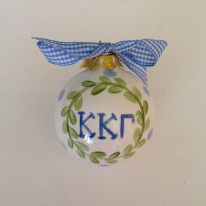 kappa Kappa Gamma Small Christmas Ball Ornament