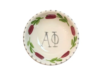 Alpha Phi Small Round Dish