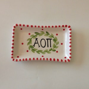 Alpha Omicron Pi Trinket Dish