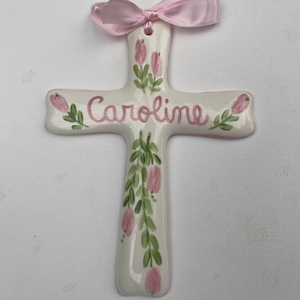 Tall Skinny Floral Cross