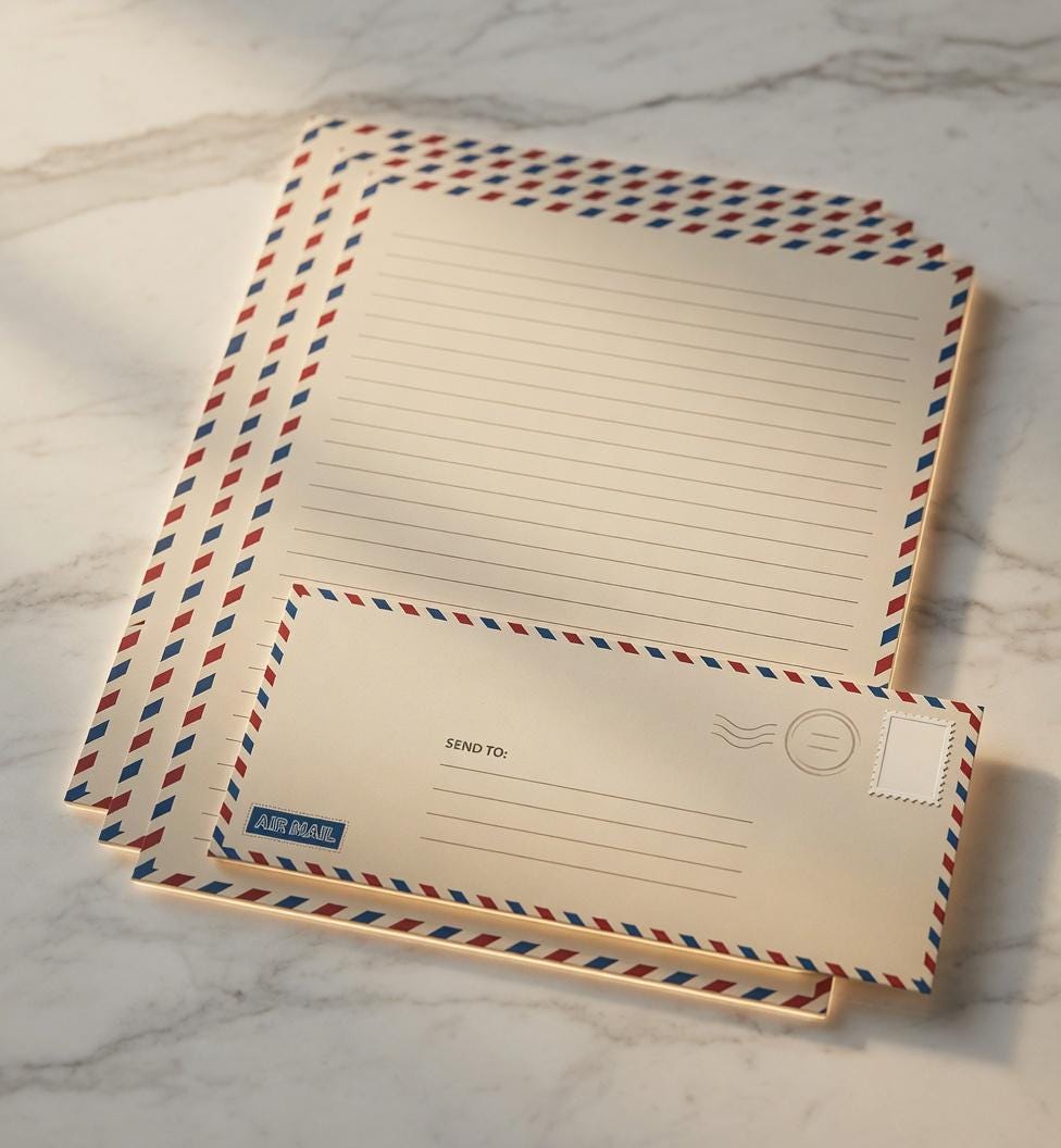 Airmail letter paper - Etsy 日本