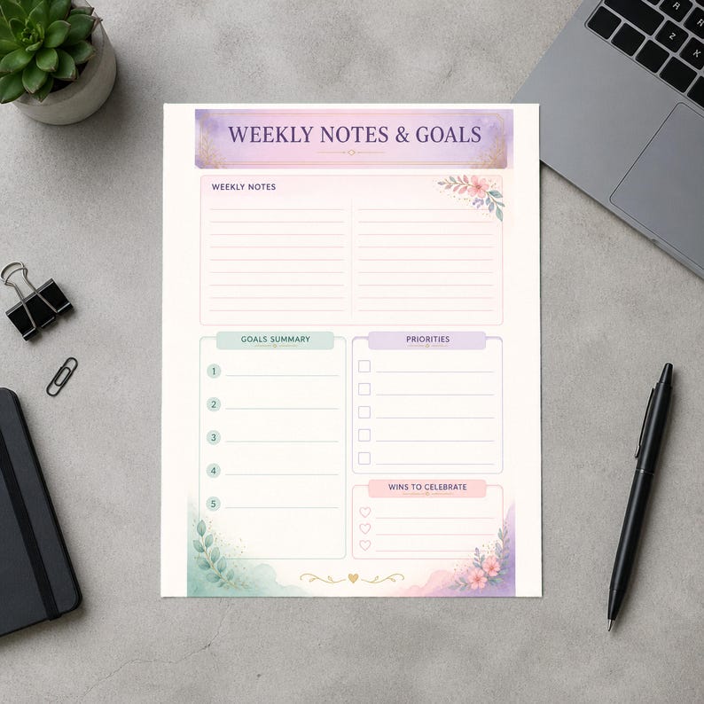 Rewards Progress Report Performance Measurement System Printable, Weekly Progress Tracker for ...