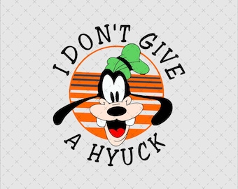 Pippo non se ne frega niente, download digitale istantaneo PNG SVG, personaggio dei cartoni animati retrò, adesivo per stampa su maglietta