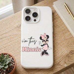 Minnie Mouse Soy esta Minnie Descarga instantánea PNG SVG, Dibujos animados retro imprimibles, Camiseta, pegatina para camiseta Póster imagen 9