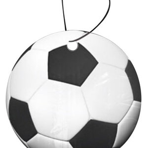 Désodorisant suspendu pour voiture, ballon de football, parfum d'eau froide (plat, papier et carton)