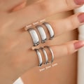 14K White Gold Wedding Bands – Thin Domed Comfort Fit Ring, 1mm 2mm 3mm 4mm 5mm 6mm, Free Laser Engraving, Personalized Gift for Her Him