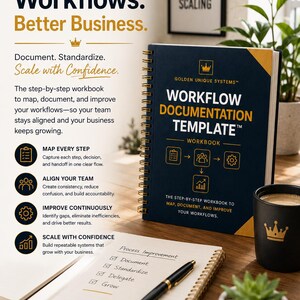 Workflow Documentation Template | Process Documentation Template | Workflow Mapping System | Business Process Template image 8