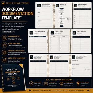Workflow Documentation Template | Process Documentation Template | Workflow Mapping System | Business Process Template image 9