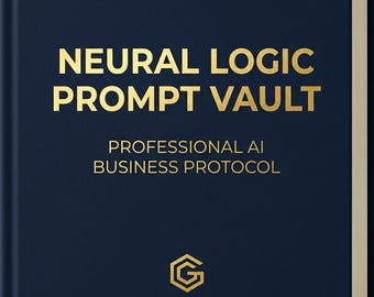 Neural Logic Prompt Vault | AI Prompt Engineering System | Business Content Strategy Manual | Canva Template