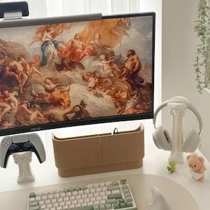 Steam Deck Inspired Minimalist Desk Organizer & Cable Box