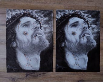 Jesus Wall Fine Art Print | Christliche Dekoration | Religiöser Druck